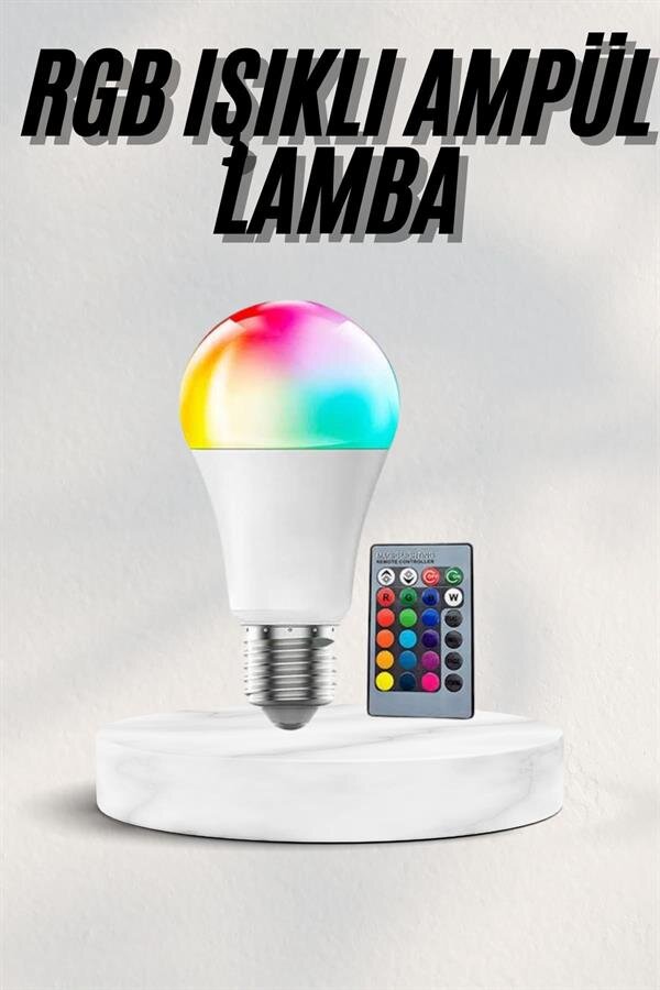 Akıllı RGB Led Ampul Led Uzaktan Kumandalı Renk Değiştiren Ampul Akıllı RGB Led Ampul Led Uzaktan Kumandalı Renk Değiştiren Ampul