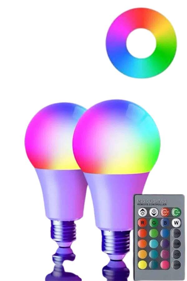 Akıllı RGB Led Ampul Led Uzaktan Kumandalı Renk Değiştiren Ampul Akıllı RGB Led Ampul Led Uzaktan Kumandalı Renk Değiştiren Ampul
