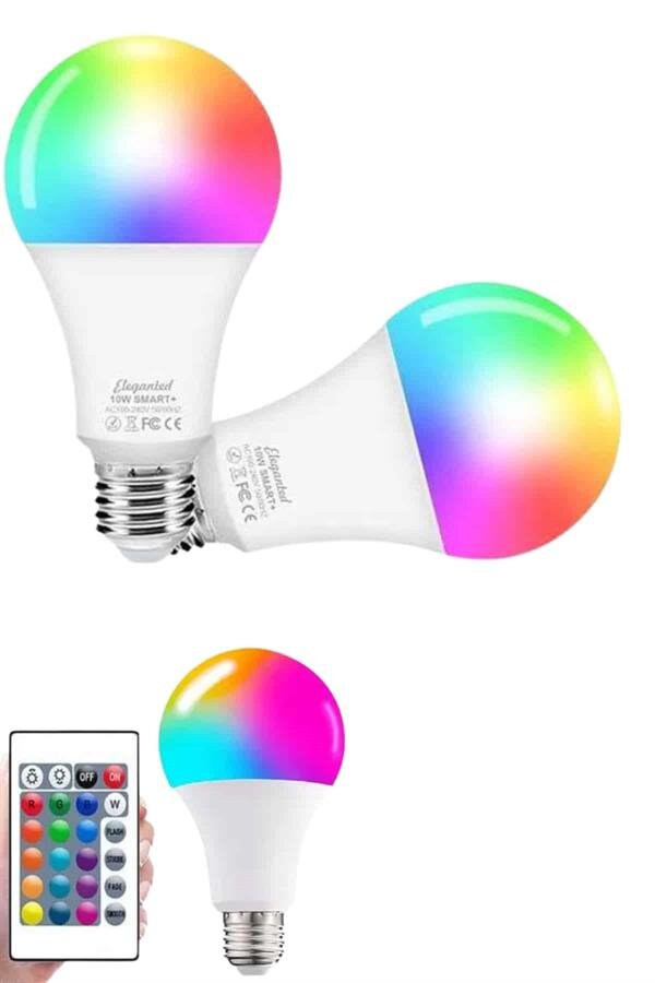 Ayarlanabilir Parlaklık RGB Led Ampul Beyaz Lamba Ve Renkli Ampul Ayarlanabilir Parlaklık RGB Led Ampul Beyaz Lamba Ve Renkli Ampul