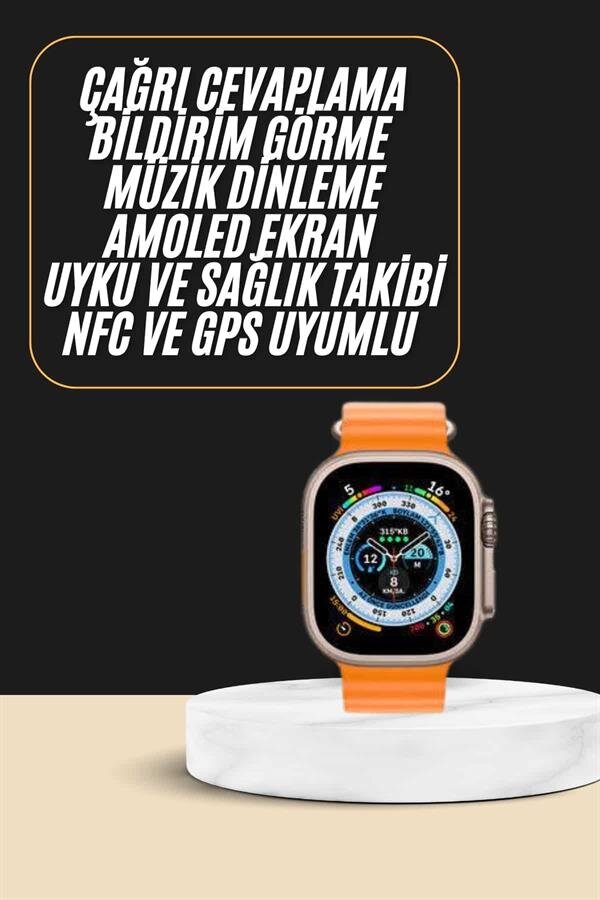 Akıllı Saat Amoled Ekran Bluetooth Bağlantılı Özel Tasarım Unısex Akıllı Saat Amoled Ekran Bluetooth Bağlantılı Özel Tasarım Unısex