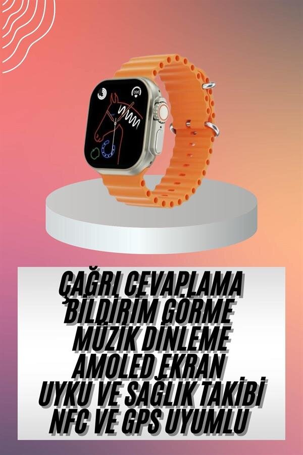 Akıllı Saat Ultra Android & İOS Uyumlu Arama Bildirim Özellikli Akıllı Saat Ultra Android & İOS Uyumlu Arama Bildirim Özellikli