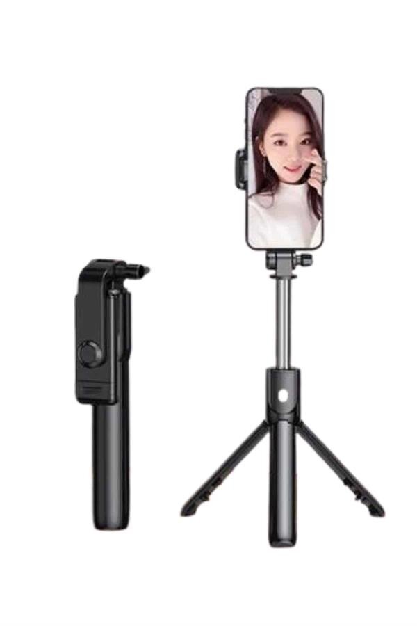 Selfie Çubuğu Tripod Bluetooth Kumandalı Selfie Çubuğu Telefon Tutucu Selfie Çubuğu Tripod Bluetooth Kumandalı Selfie Çubuğu Telefon Tutucu