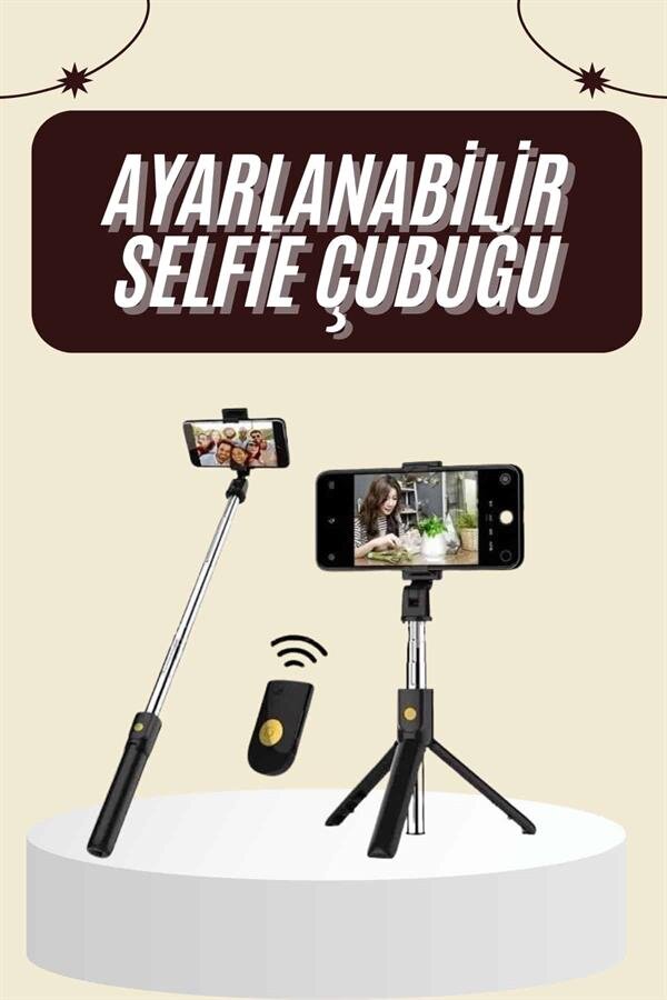 Cep Telefonu Tripod Standı Manyetik Selfie Sopa Bluetooth Uzaktan Kumandalı Cep Telefonu Tripod Standı Manyetik Selfie Sopa Bluetooth Uzaktan Kumandalı