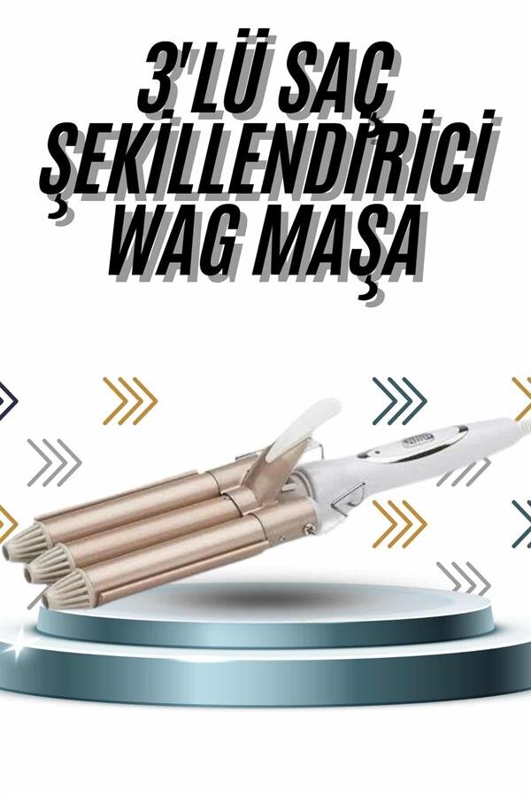Wag Maşa Profesyonel Saç Şekillendirici İyon Özellikli Isı Kademeli Wag Maşa Profesyonel Saç Şekillendirici İyon Özellikli Isı Kademeli