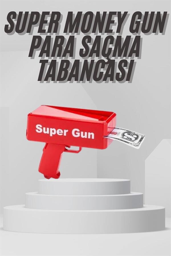 Para Dolar Saçma Para Atma Tabancası Otomatik Kırmızı Oyuncak Para Dolar Saçma Para Atma Tabancası Otomatik Kırmızı Oyuncak