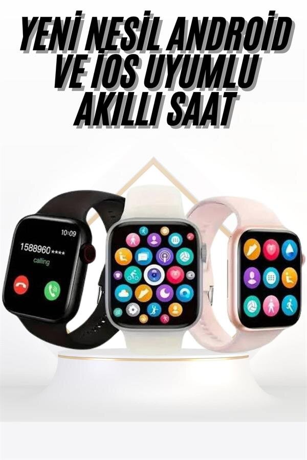 Akıllı Saat Uyku ve Sağlık Takibi Arama Cevaplama 44 MM Amoled Ekran Akıllı Saat Uyku ve Sağlık Takibi Arama Cevaplama 44 MM Amoled Ekran