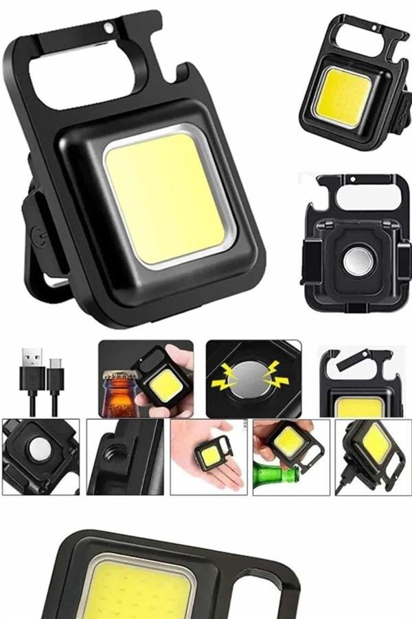 Işıldak USB Şarjlı Cep El Feneri Taşınabilir Mini Led Işık Çok Fonksiyonlu Işıldak USB Şarjlı Cep El Feneri Taşınabilir Mini Led Işık Çok Fonksiyonlu