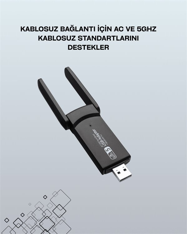 AC1200 USB WiFi Adaptör AC1200 USB WiFi Adaptör