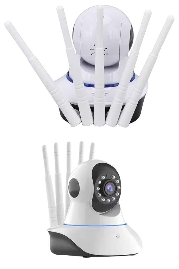 LED Aydınlatmalı 5 Antenli Motorlu 1080P Wifi Kamera Sensörlü LED Aydınlatmalı 5 Antenli Motorlu 1080P Wifi Kamera Sensörlü