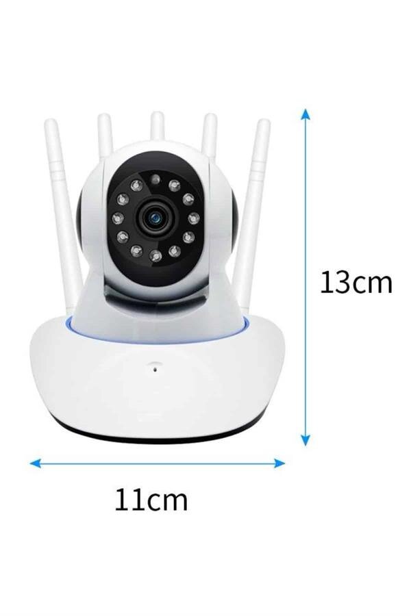 LED Aydınlatmalı 5 Antenli Motorlu 1080P Wifi Kamera Sensörlü LED Aydınlatmalı 5 Antenli Motorlu 1080P Wifi Kamera Sensörlü