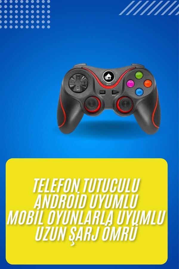 Kablosuz Oyun Kolu Bluetooth Joystick Gamepad Android Uyumlu Kablosuz Oyun Kolu Bluetooth Joystick Gamepad Android Uyumlu