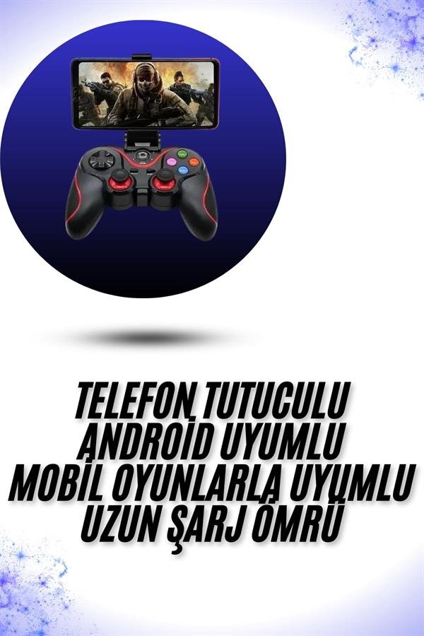 Yeni Nesil X3 Gamepad Android Uyumlu Telefon Tutucu Özellikli Joystick Yeni Nesil X3 Gamepad Android Uyumlu Telefon Tutucu Özellikli Joystick
