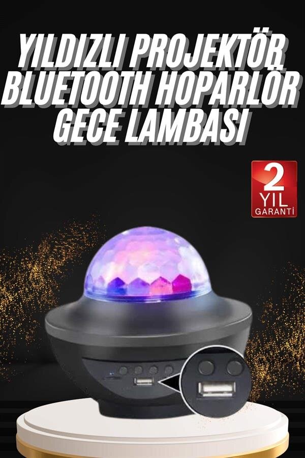 Dönen Işıklı Disko Topu Projektör Müzik Çalarlı Disco Speaker Dönen Işıklı Disko Topu Projektör Müzik Çalarlı Disco Speaker