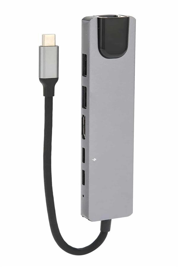 8 Port Çoklayıcı Macbook Ile Uyumlu Çoğaltıcı Type-C dönüştürücü TF SD kart 8 Port Çoklayıcı Macbook Ile Uyumlu Çoğaltıcı Type-C dönüştürücü TF SD kart