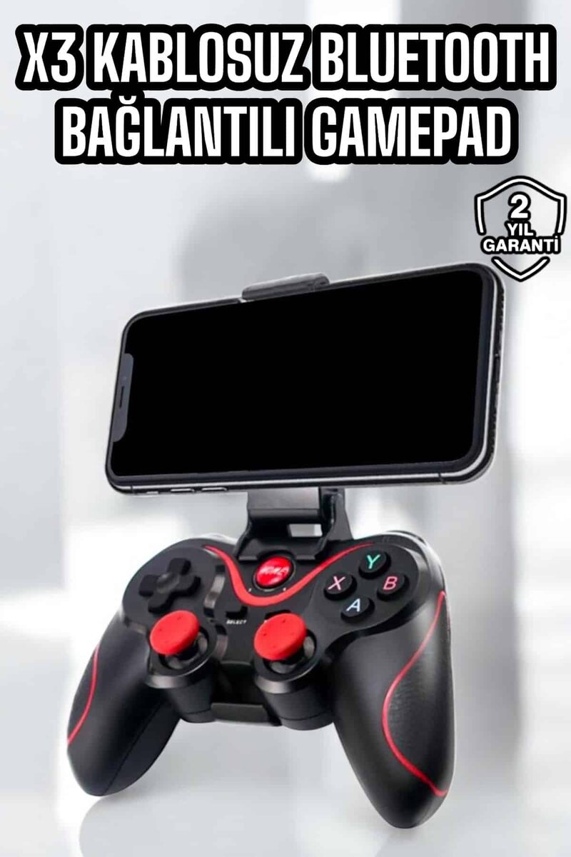 X3 Gamepad Oyun Kolu Bluetooth Bağlantılı Gamestick Android Uyumlu X3 Gamepad Oyun Kolu Bluetooth Bağlantılı Gamestick Android Uyumlu