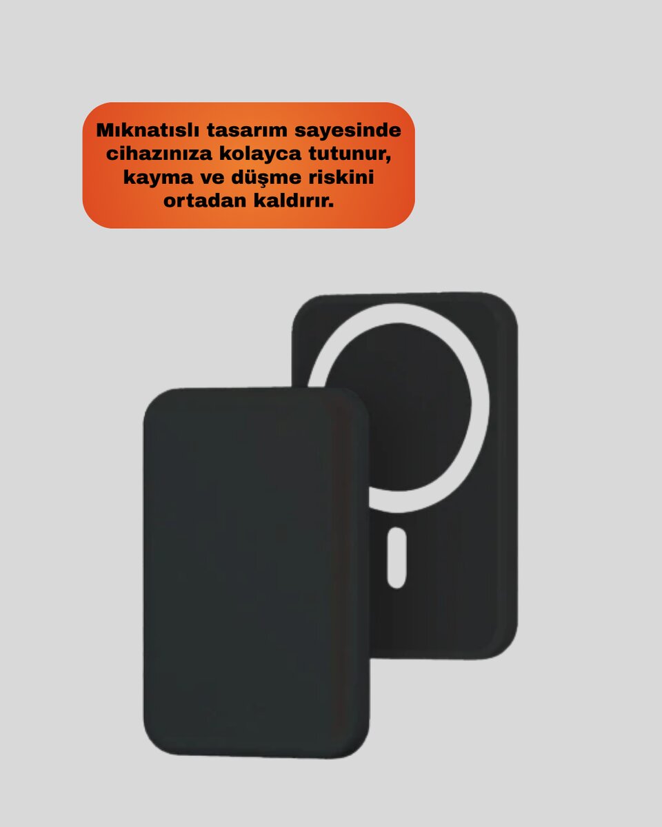 Şık Tasarımlı MagSafe Araç Telefon Tutucu Type-C Girişli Şık Tasarımlı MagSafe Araç Telefon Tutucu Type-C Girişli