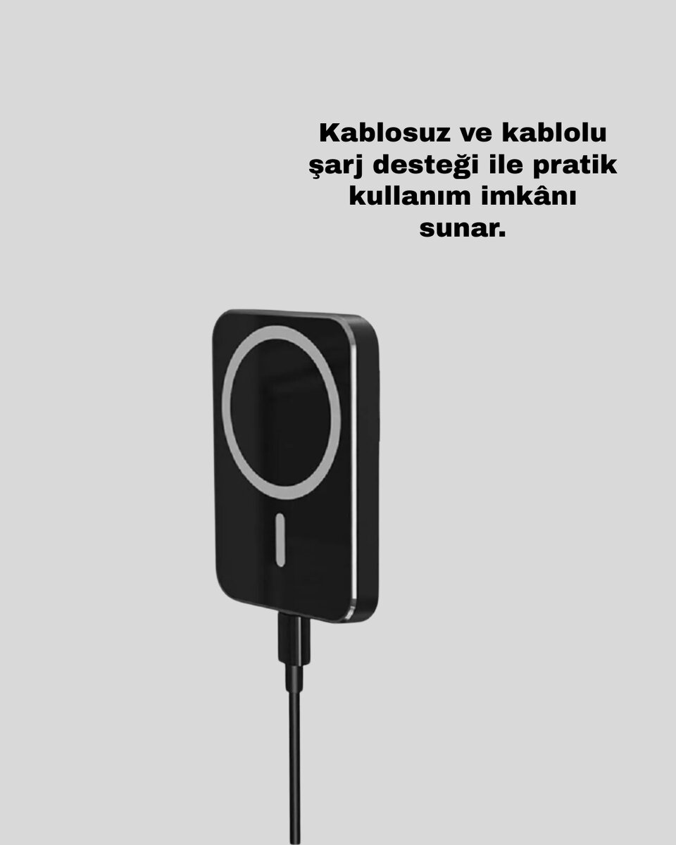 MagSafe Araç Telefon Tutucu 15W Hızlı Şarj Type-C Girişli MagSafe Araç Telefon Tutucu 15W Hızlı Şarj Type-C Girişli