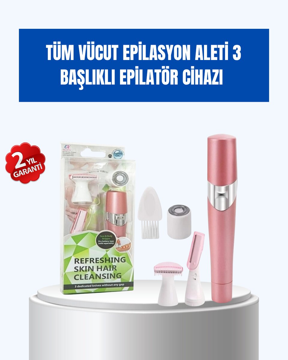 Pürüzsüz Cilt İçin Çok Fonksiyonlu Epilasyon Aleti Pürüzsüz Cilt İçin Çok Fonksiyonlu Epilasyon Aleti