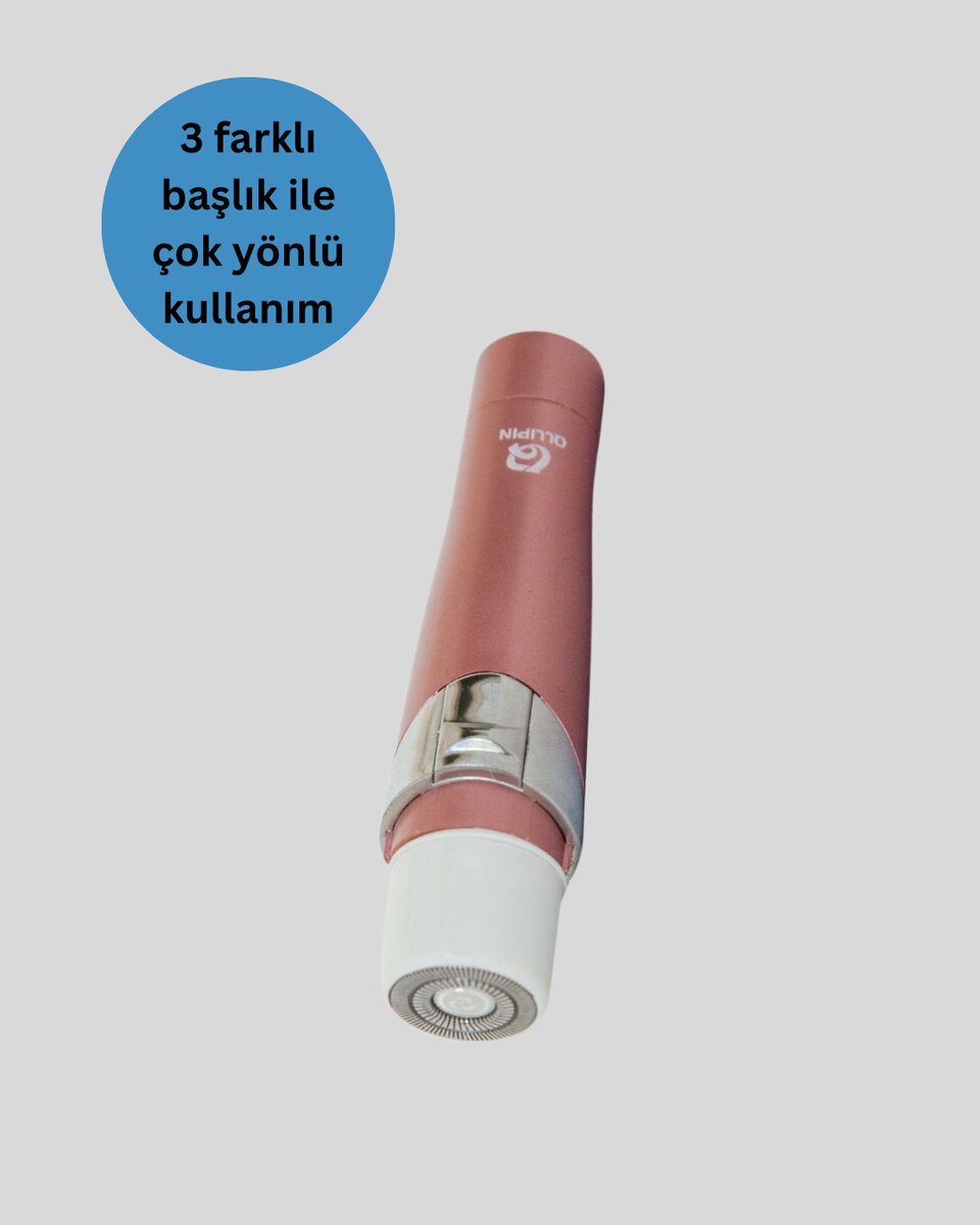 3 Başlıklı Yüz ve Vücut Tüy Temizleme Cihazı Pembe 3 Başlıklı Yüz ve Vücut Tüy Temizleme Cihazı Pembe