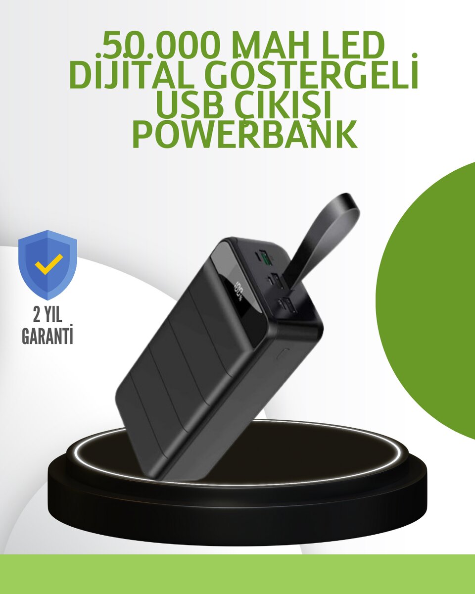 Ultra Güçlü 50.000 mAh Powerbank – LED Ekranlı, Çoklu Bağlantı Seçenekli, Akıllı Koruma Sistemli Şarj Ünitesi Ultra Güçlü 50.000 mAh Powerbank – LED Ekranlı, Çoklu Bağlantı Seçenekli, Akıllı Koruma Sistemli Şarj Ünitesi