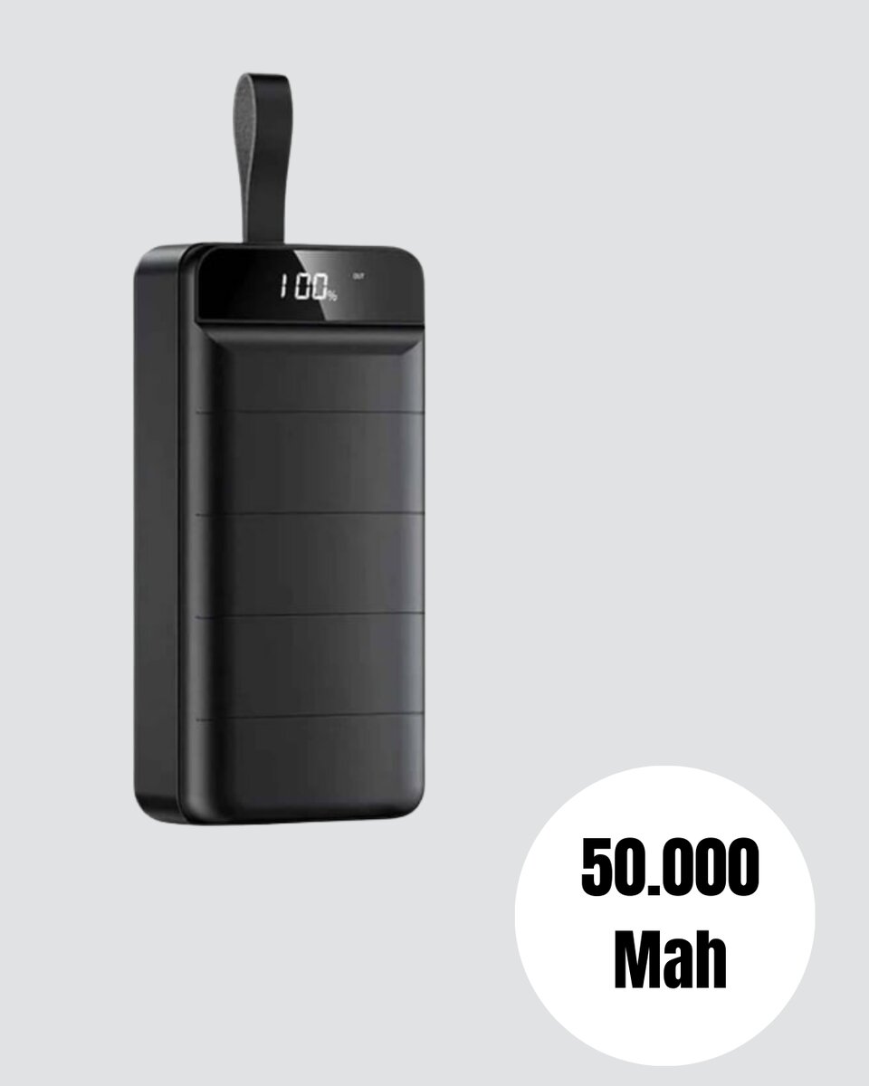 Profesyonel 50.000 mAh Powerbank – Aynı Anda Birden Fazla Cihaz Şarj Eden, Dayanıklı ve Güvenli Taşınabilir Şarj Cihazı Profesyonel 50.000 mAh Powerbank – Aynı Anda Birden Fazla Cihaz Şarj Eden, Dayanıklı ve Güvenli Taşınabilir Şarj Cihazı