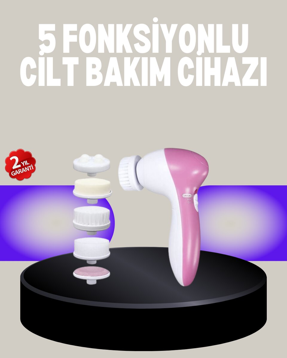 Fırçalı Yüz Temizleme ve Spa Masaj Cihazı Fırçalı Yüz Temizleme ve Spa Masaj Cihazı