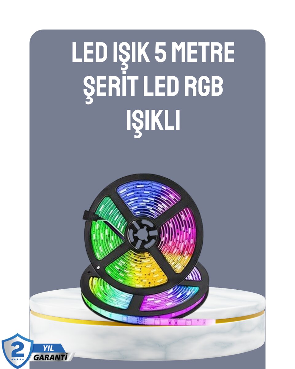 Kumandalı 5 Metre Şerit LED Dekoratif Aydınlatma Kumandalı 5 Metre Şerit LED Dekoratif Aydınlatma