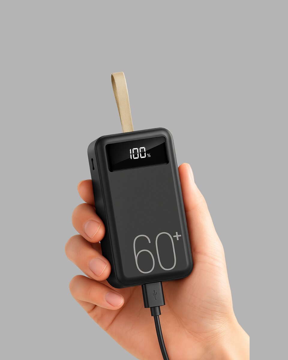 4 Çıkışlı Hızlı Şarj Destekli Powerbank 4 Çıkışlı Hızlı Şarj Destekli Powerbank