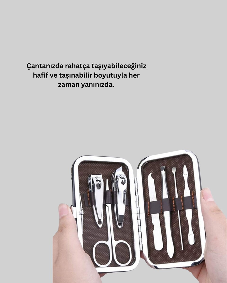 Kompakt Tasarımlı El ve Ayak Bakım Seti Kompakt Tasarımlı El ve Ayak Bakım Seti