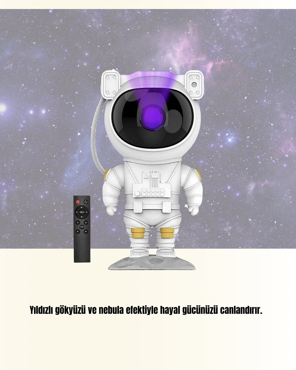 USB Güç Bağlantılı Çok Fonksiyonlu Astronot Gece Lambası USB Güç Bağlantılı Çok Fonksiyonlu Astronot Gece Lambası
