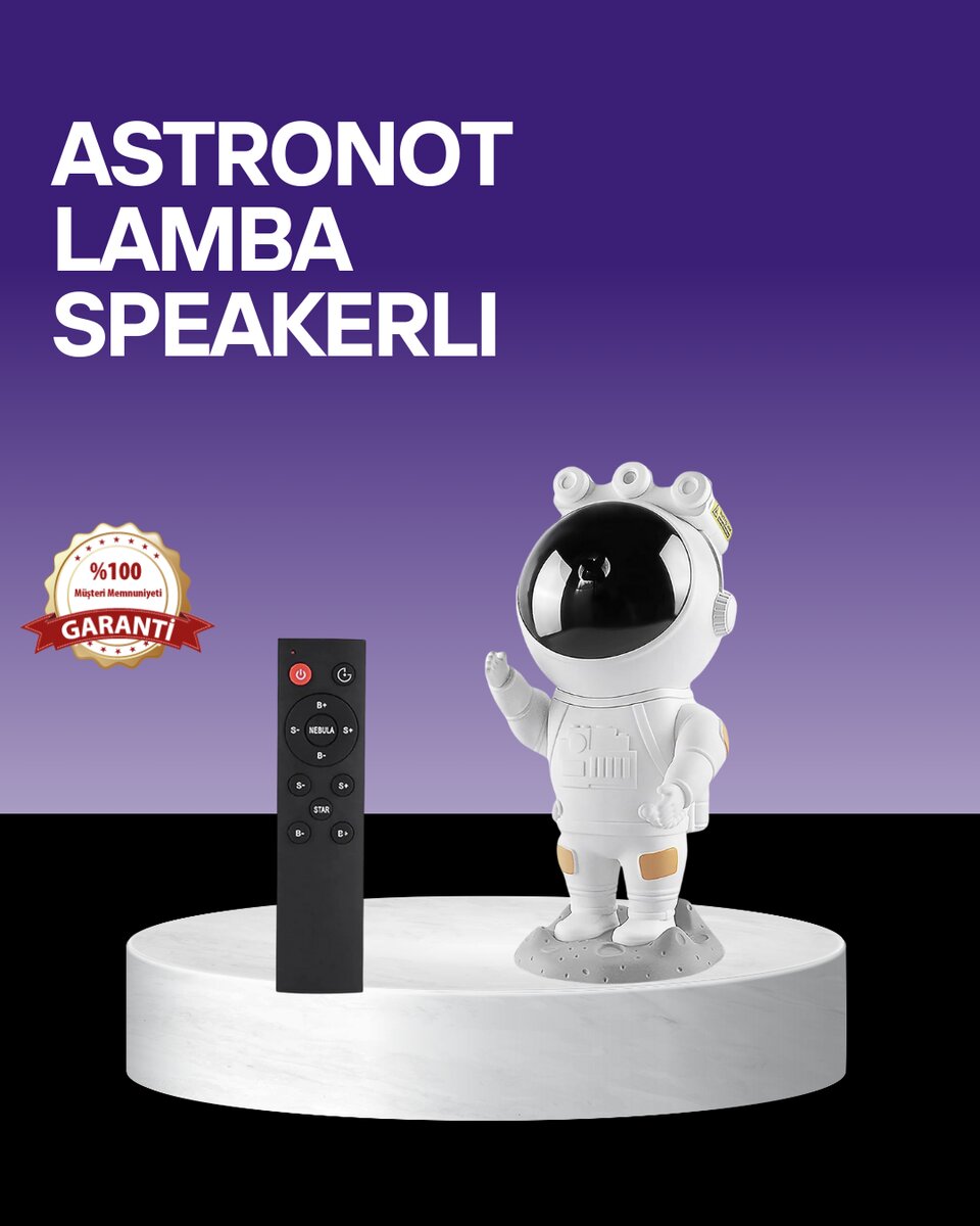 Dekoratif ve Fonksiyonel Astronot Projeksiyon Aydınlatma Dekoratif ve Fonksiyonel Astronot Projeksiyon Aydınlatma