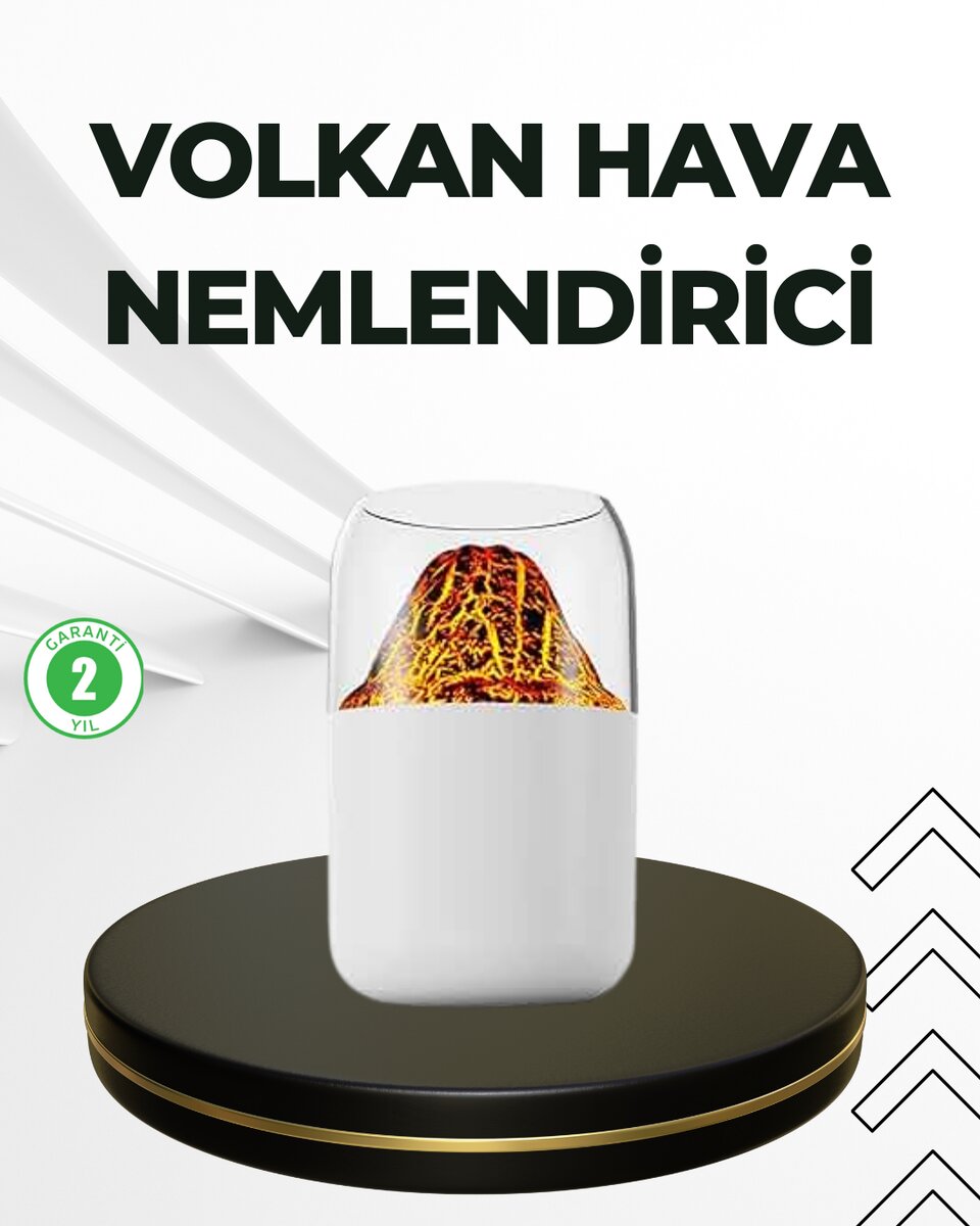 USB Şarjlı Volkanik Tasarımlı Buhar Makinesi USB Şarjlı Volkanik Tasarımlı Buhar Makinesi