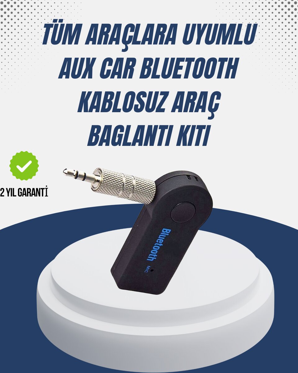 Bluetooth Destekli AUX Müzik ve Konuşma Cihazı Bluetooth Destekli AUX Müzik ve Konuşma Cihazı