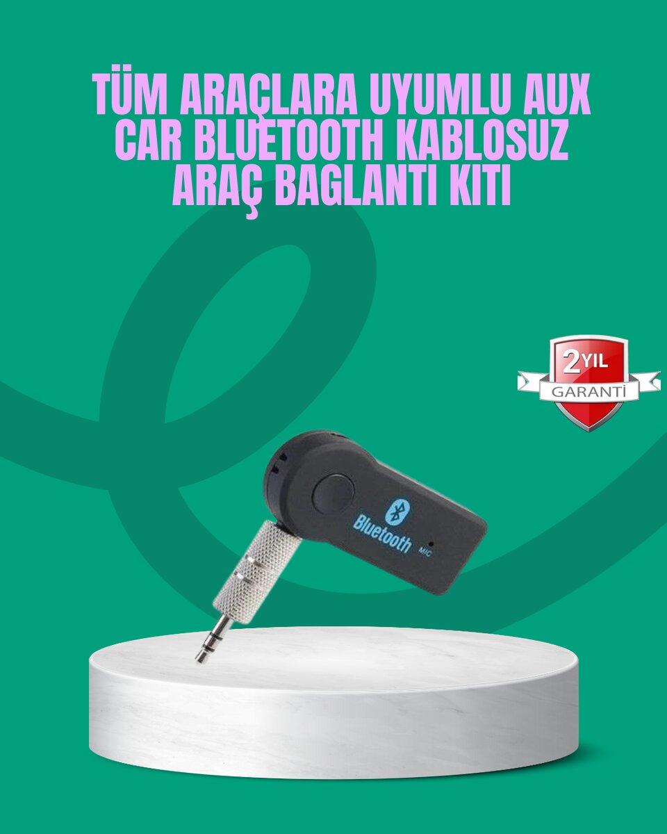 Taşınabilir Bluetooth AUX Araç Müzik ve Konuşma Kiti Taşınabilir Bluetooth AUX Araç Müzik ve Konuşma Kiti