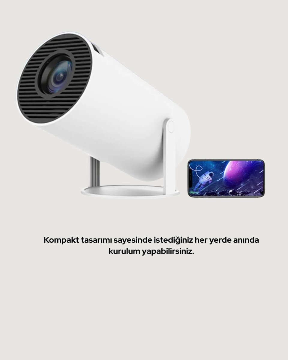 Kablosuz ve Kablolu Bağlantı Seçenekli Ev Tipi Projeksiyon Kablosuz ve Kablolu Bağlantı Seçenekli Ev Tipi Projeksiyon