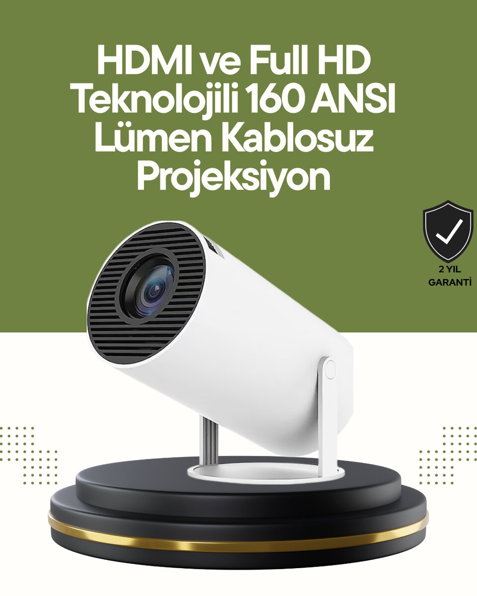 HDMI ve USB Girişli Uzun Ömürlü Ampullü Projeksiyon HDMI ve USB Girişli Uzun Ömürlü Ampullü Projeksiyon