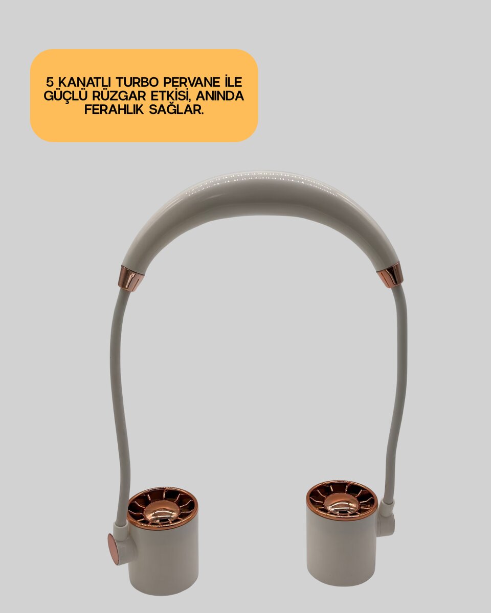 Boyun Askılı Katlanabilir Fan 1000 mAh USB Şarjlı Taşınabilir Boyun Askılı Katlanabilir Fan 1000 mAh USB Şarjlı Taşınabilir