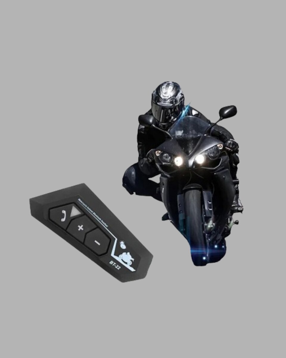 BT22 Motosiklet Kask İçi Bluetooth Kulaklık İnterkom Destekli