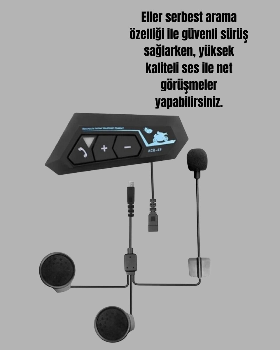 Su Geçirmez BT22 Bluetooth Kask Kulaklığı GPS ve Müzik Uyumlu Su Geçirmez BT22 Bluetooth Kask Kulaklığı GPS ve Müzik Uyumlu