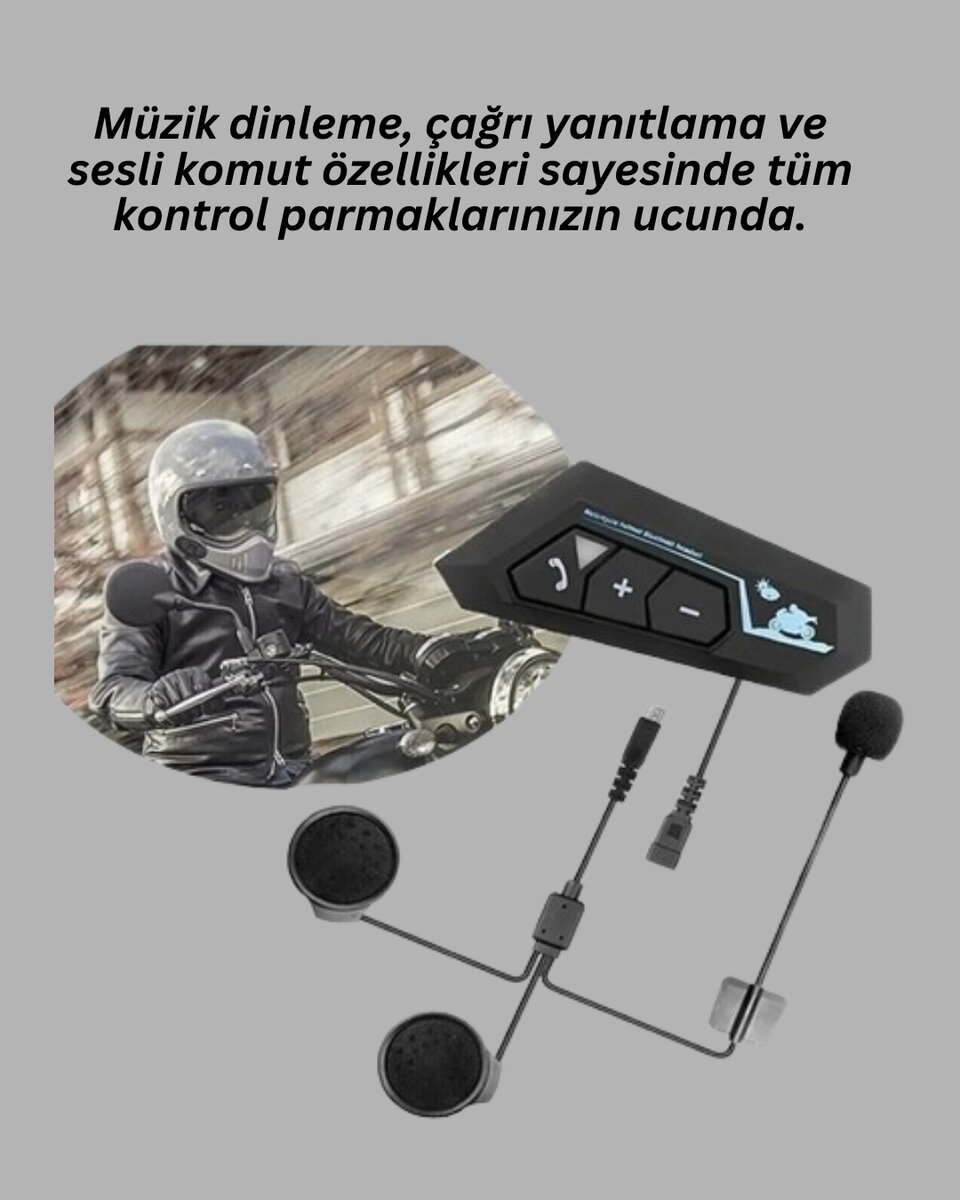 Su Geçirmez BT22 Bluetooth Kask Kulaklığı GPS ve Müzik Uyumlu Su Geçirmez BT22 Bluetooth Kask Kulaklığı GPS ve Müzik Uyumlu