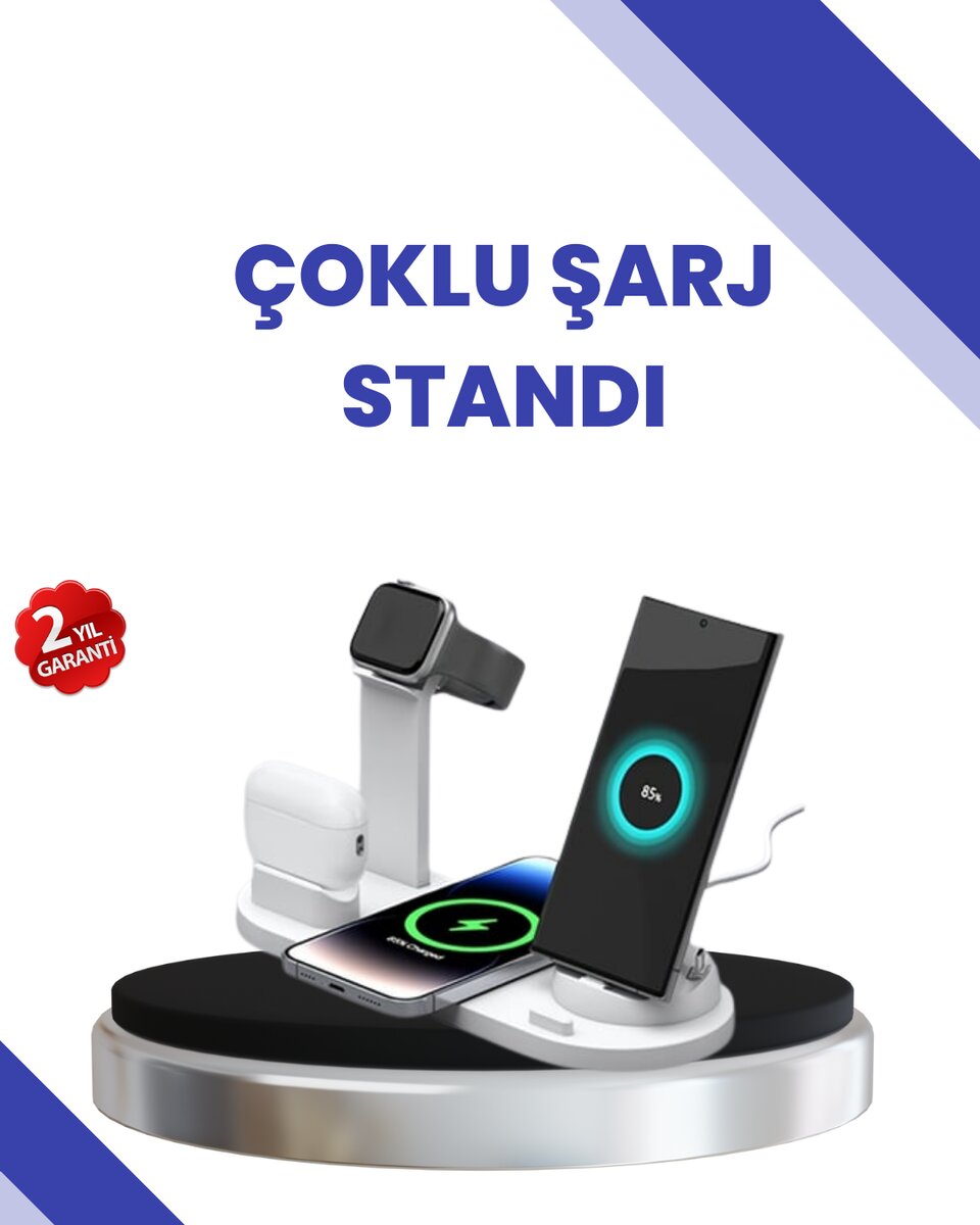 Masaüstü Düzenleyici 4’ü 1 Arada Kablosuz Şarj Aksesuarı Masaüstü Düzenleyici 4’ü 1 Arada Kablosuz Şarj Aksesuarı