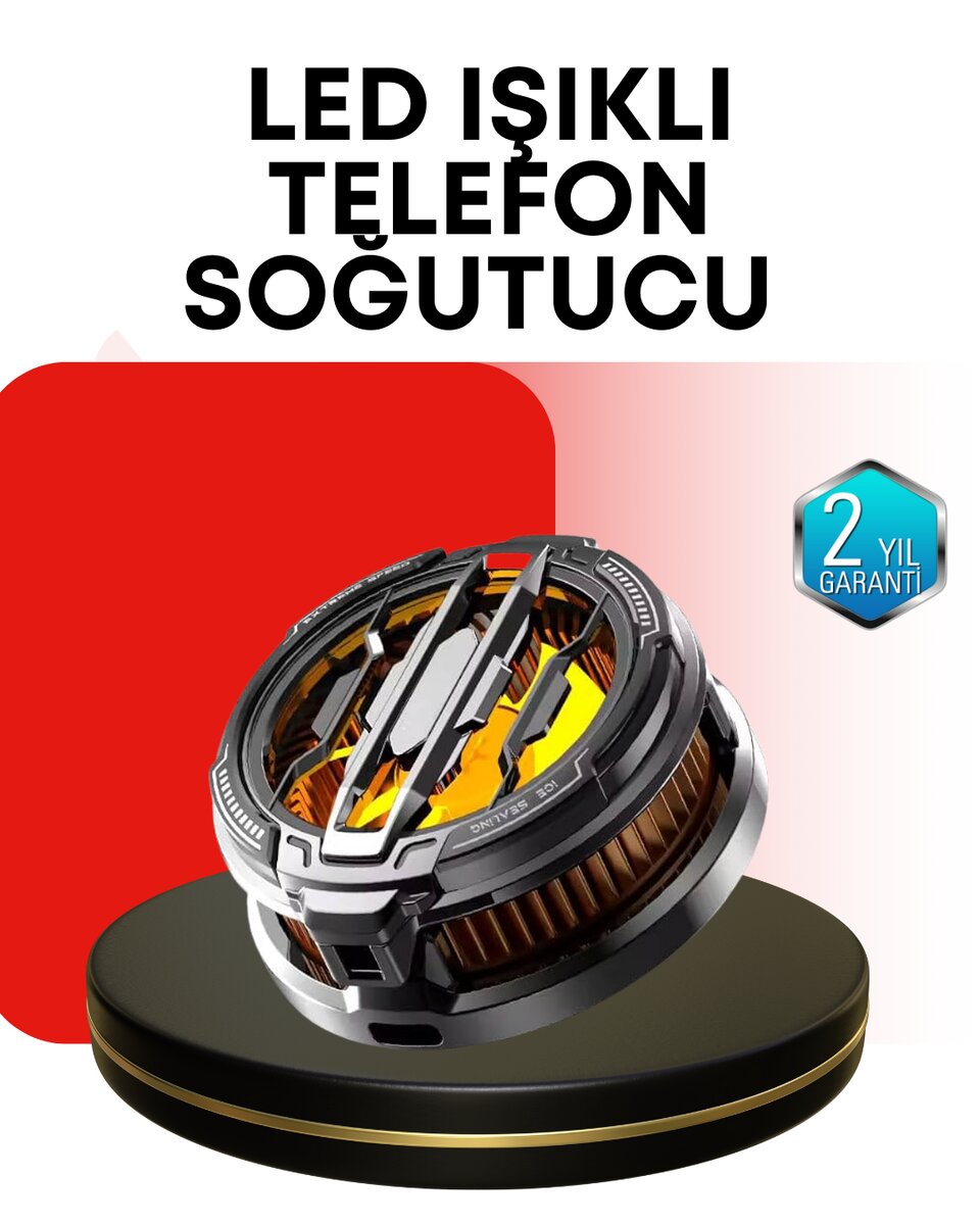 RGB Işıklı Sessiz Fanlı Telefon Soğutucu RGB Işıklı Sessiz Fanlı Telefon Soğutucu