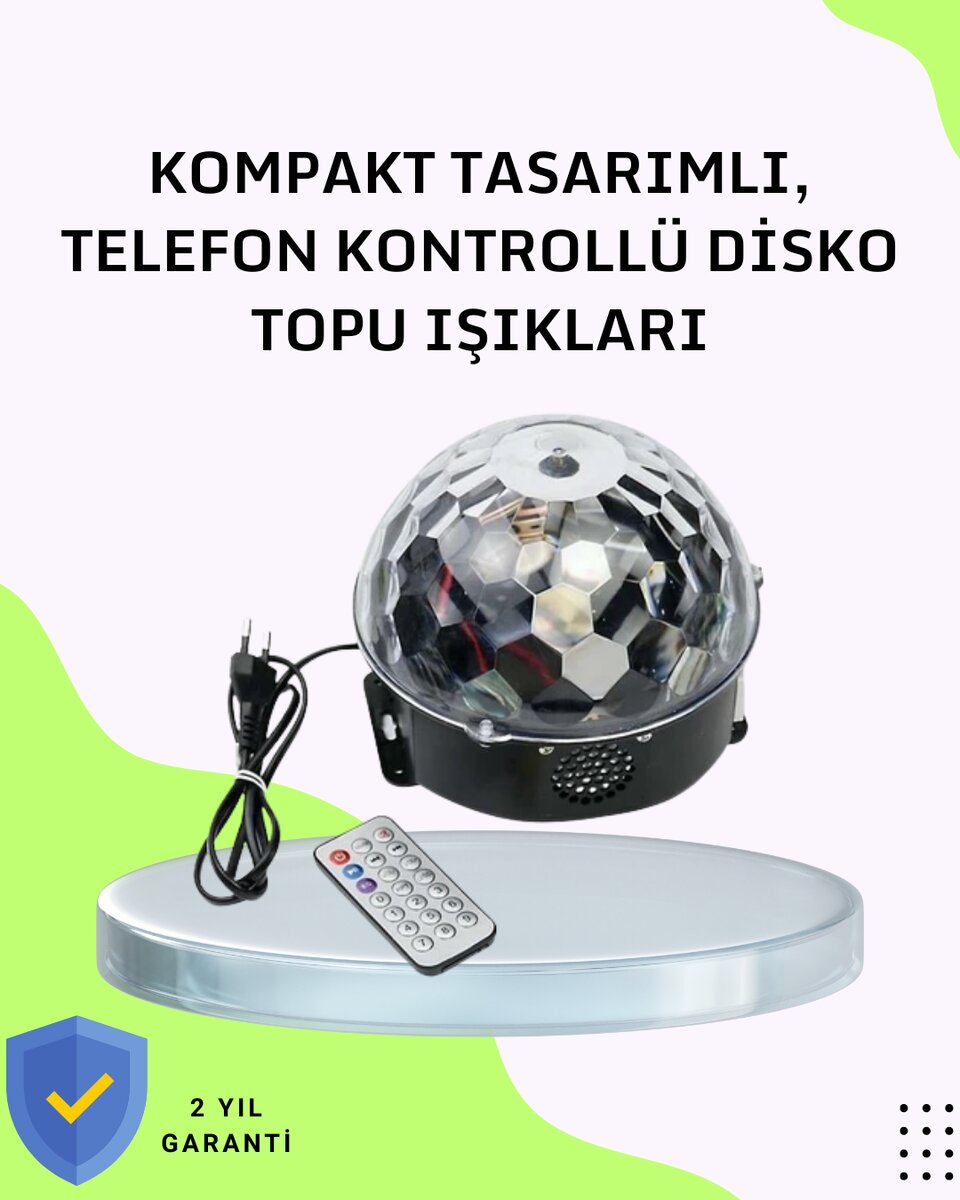Ev ve Parti İçin Masaüstü Bluetooth Disko Topu Işık Gösterisi Ev ve Parti İçin Masaüstü Bluetooth Disko Topu Işık Gösterisi