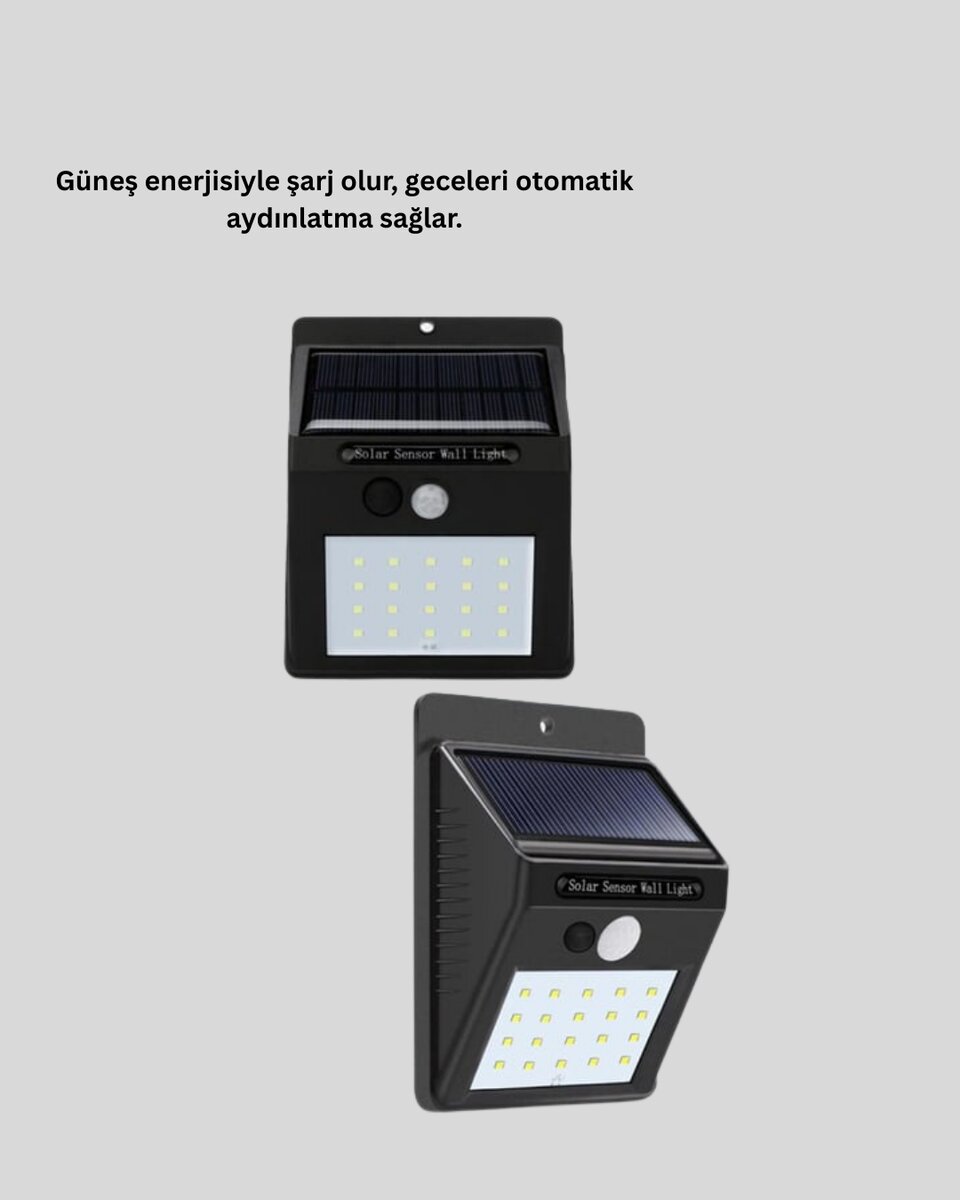4 Modlu Solar LED Bahçe ve Garaj Lambası 4 Modlu Solar LED Bahçe ve Garaj Lambası