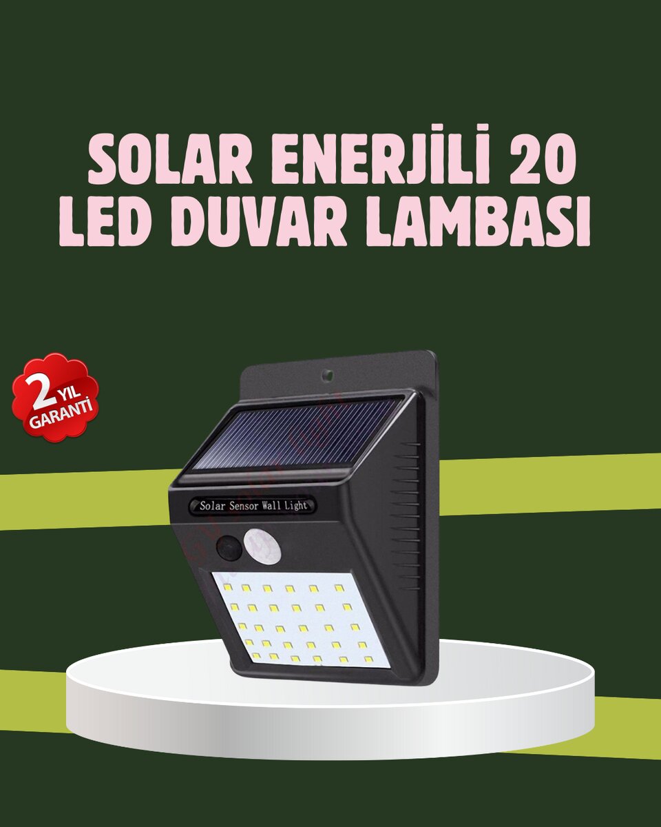 Kablo Gerektirmeyen Solar LED Bahçe ve Veranda Işığı Kablo Gerektirmeyen Solar LED Bahçe ve Veranda Işığı