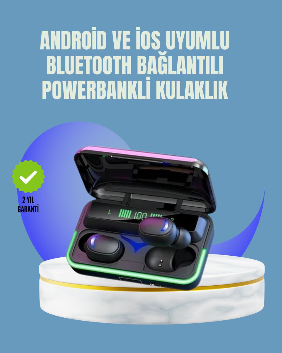 Uzun Pil Ömürlü E10 Powerbank Bluetooth Kulaklık LED Gösterge Uzun Pil Ömürlü E10 Powerbank Bluetooth Kulaklık LED Gösterge