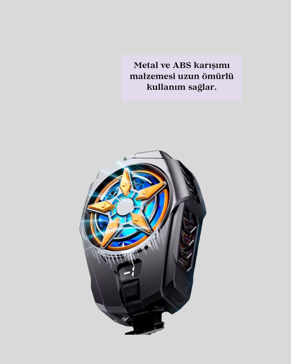Dijital Göstergeli Evrensel Telefon Soğutma Fanı Dijital Göstergeli Evrensel Telefon Soğutma Fanı