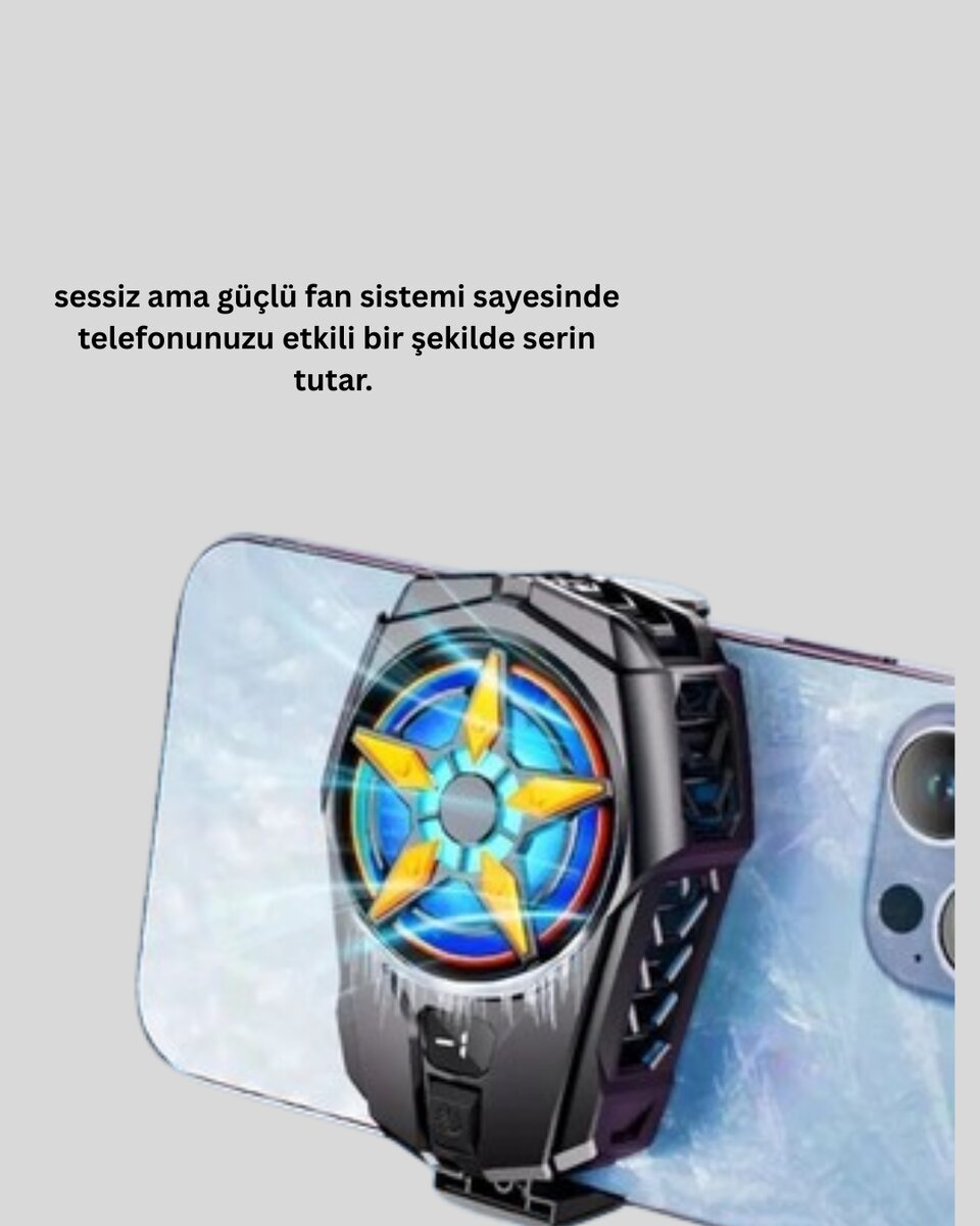 Oyunlar İçin Güçlü Telefon Soğutucu Fan Dijital Ekranlı Oyunlar İçin Güçlü Telefon Soğutucu Fan Dijital Ekranlı