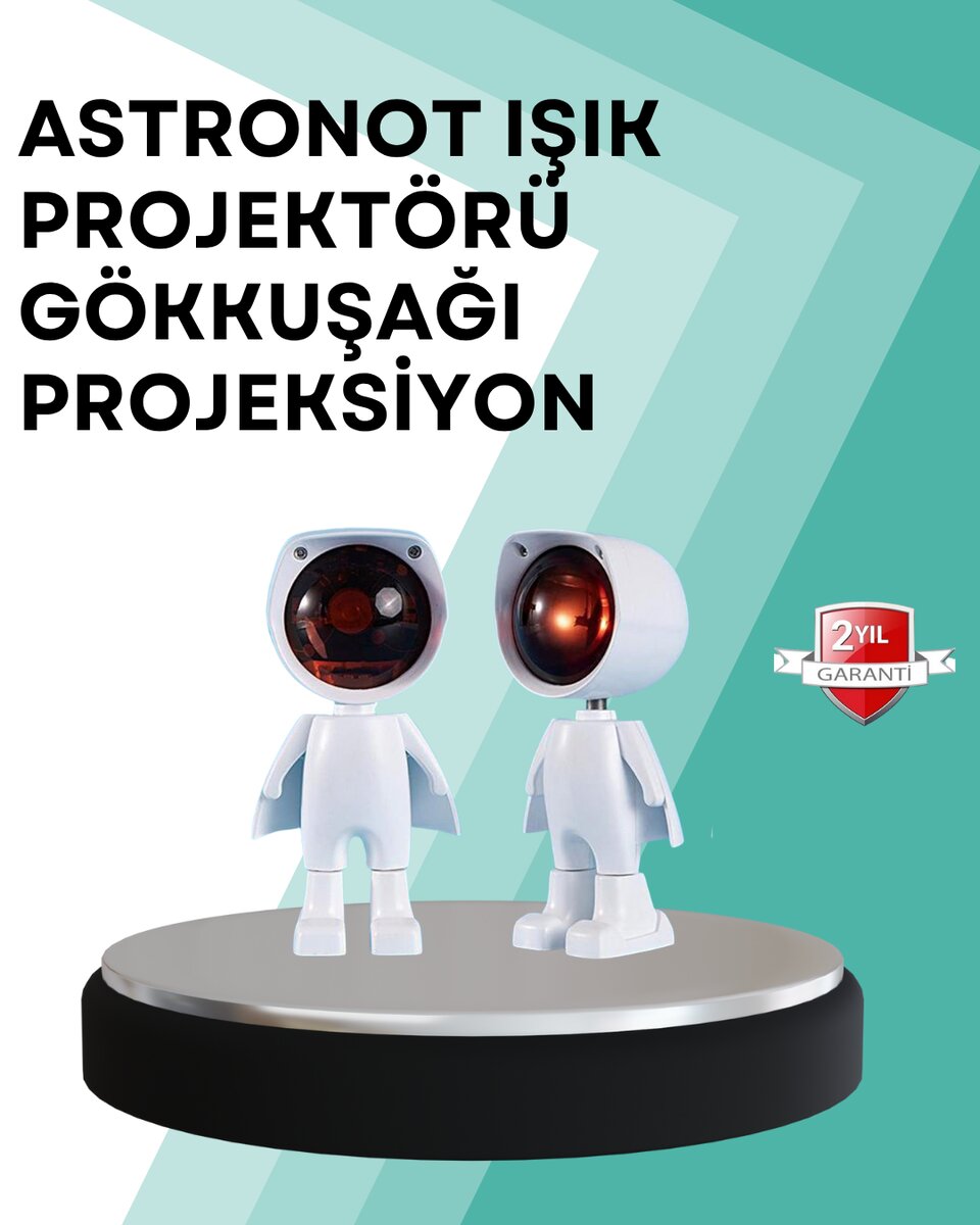 360° Ayarlanabilir Başlıklı Astronot Gece Lambası 360° Ayarlanabilir Başlıklı Astronot Gece Lambası