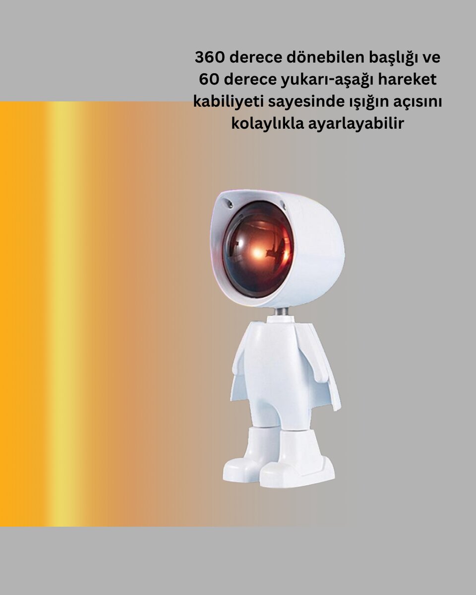 Dekoratif Gün Batımı Işığı – Astronot Figürlü Dekoratif Gün Batımı Işığı – Astronot Figürlü